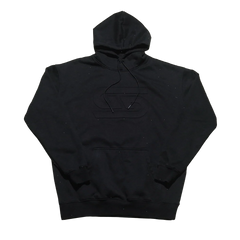 Black Embossed Hoodie