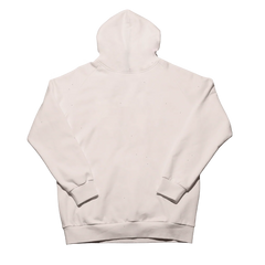 Cream Embossed Hoodie