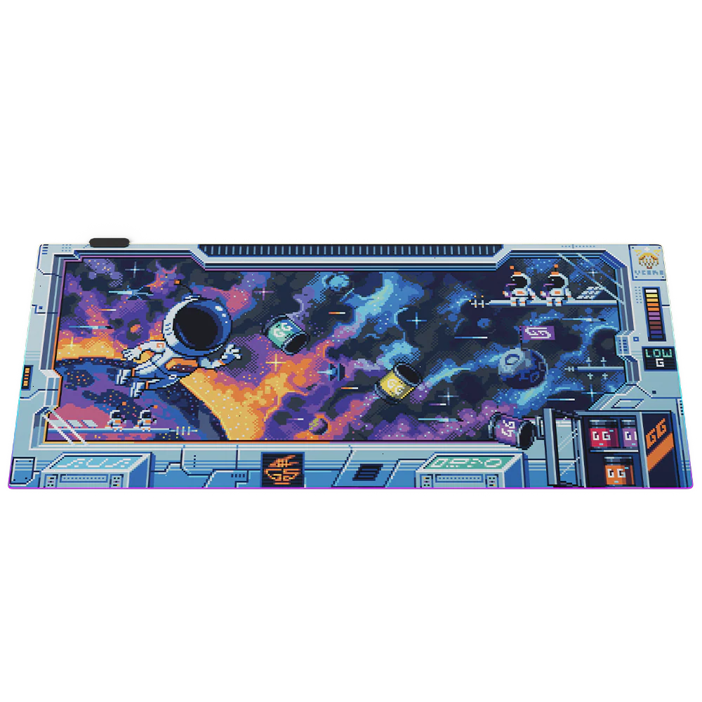 PIXEL CUPS : Astro Lounge RGB Mousepad