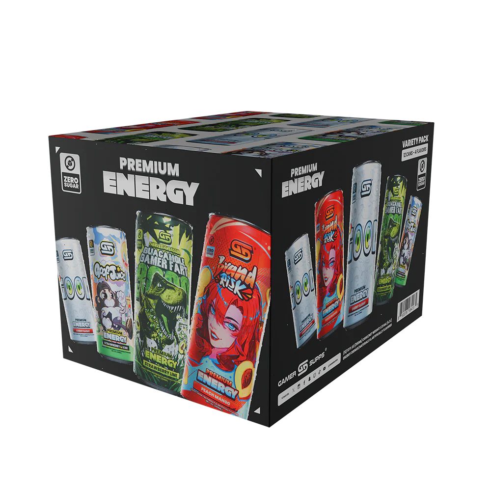GG® Sugar Free Premium Energy - Variety Pack (12 Cans)