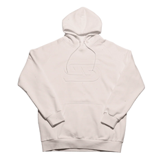 Cream Embossed Hoodie